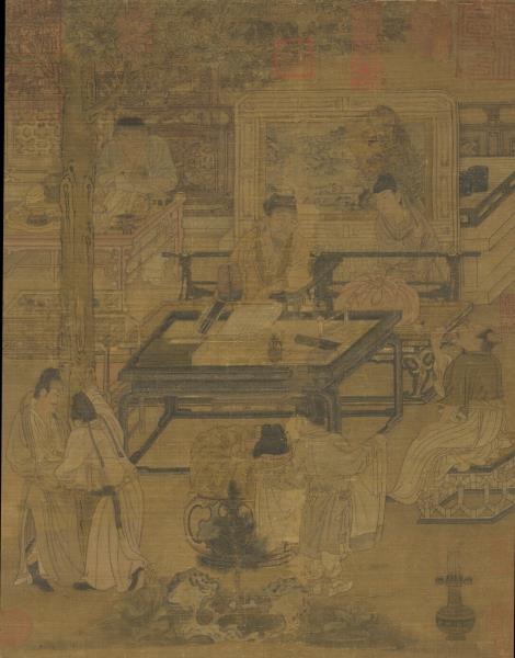 宋人梧陰清暇圖　軸