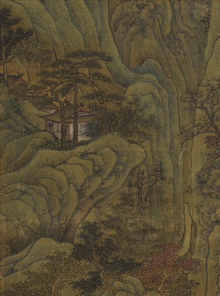 宋人秋山文會圖　軸