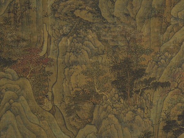 宋人秋山文會圖　軸