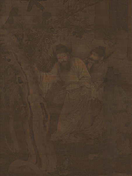 宋人聽琴圖　軸