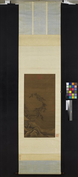 宋人觀梅圖　軸