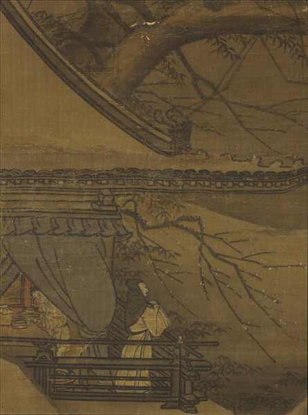 宋人觀梅圖　軸