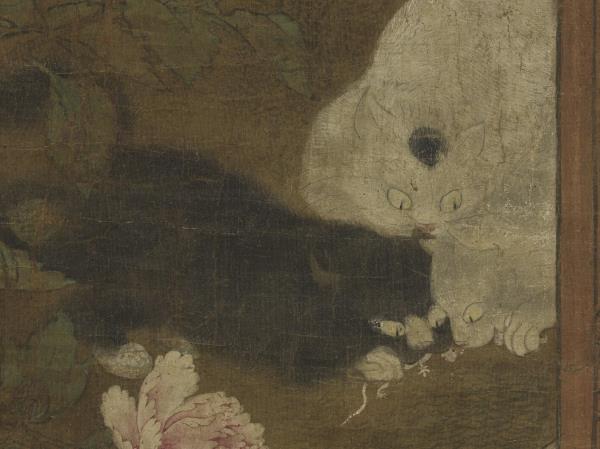 宋人戲貓圖　軸