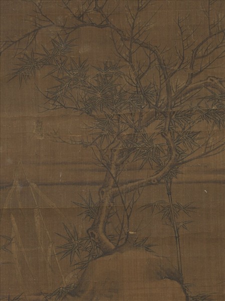 宋人杏林鸂鶒圖　軸