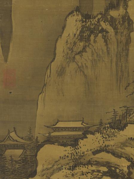 元劉貫道積雪圖　軸