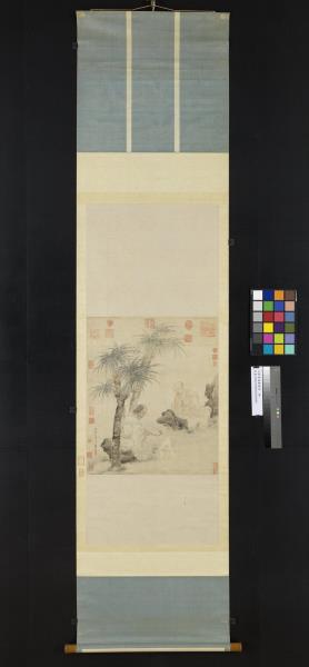 元劉貫道畫羅漢　軸