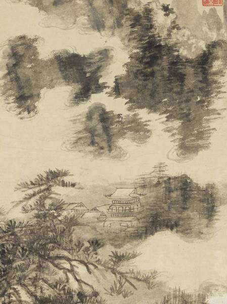 元郭畀寫高使君意　軸