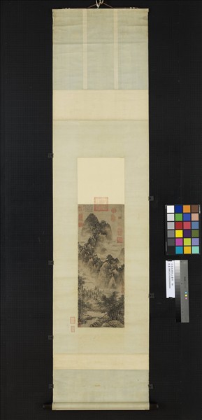 元朱叔重秋山疊翠　軸