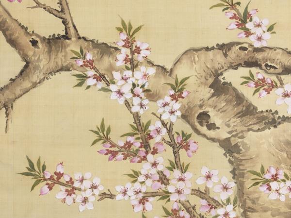 清郎世寧十駿犬睒星狼　軸