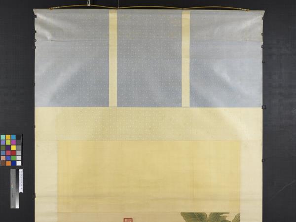 清郎世寧畫十駿犬驀空鵲　軸