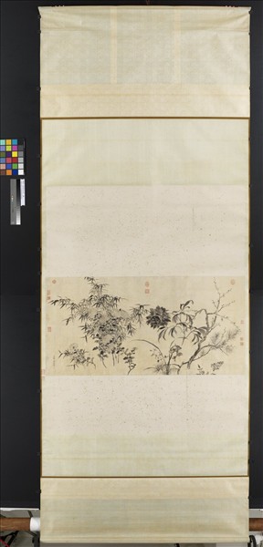 清鄒一桂寫生花卉　軸