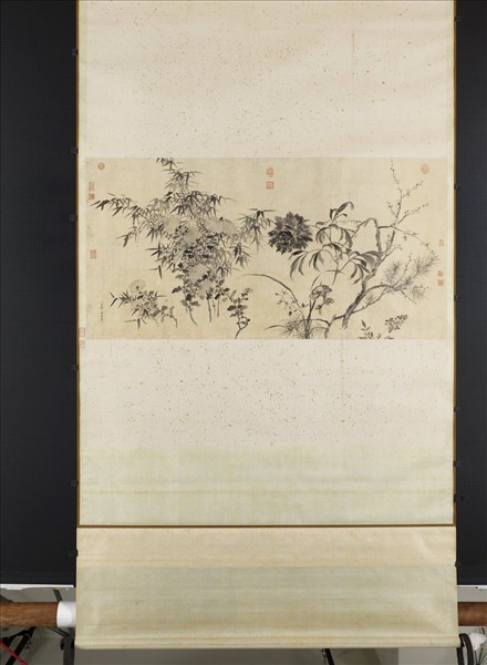 清鄒一桂寫生花卉　軸