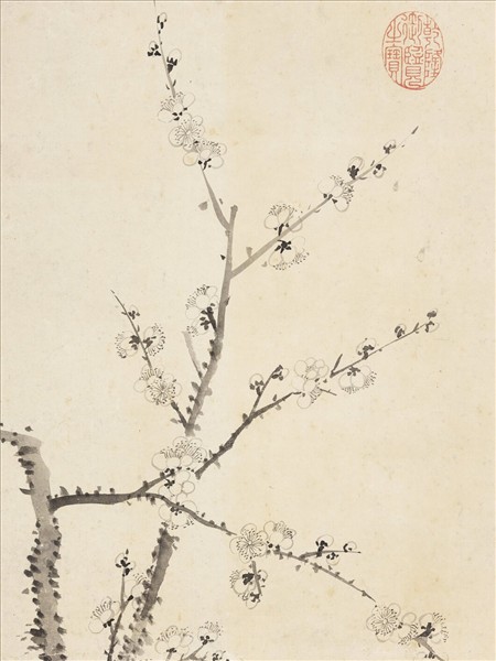 清鄒一桂寫生花卉　軸