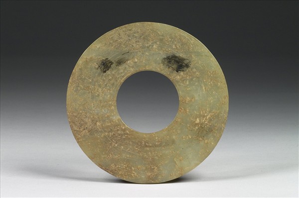 仿漢雙身獸面紋璧