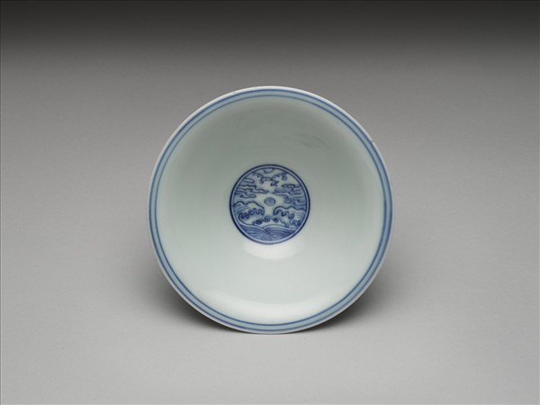 青花歲寒三友圖碗