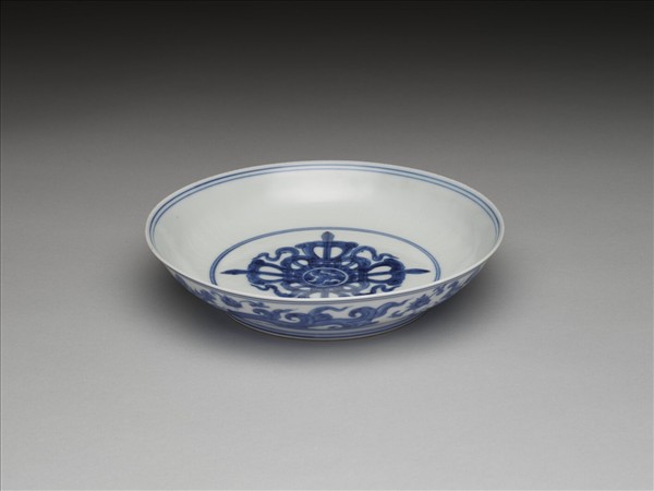青花夔龍紋盤