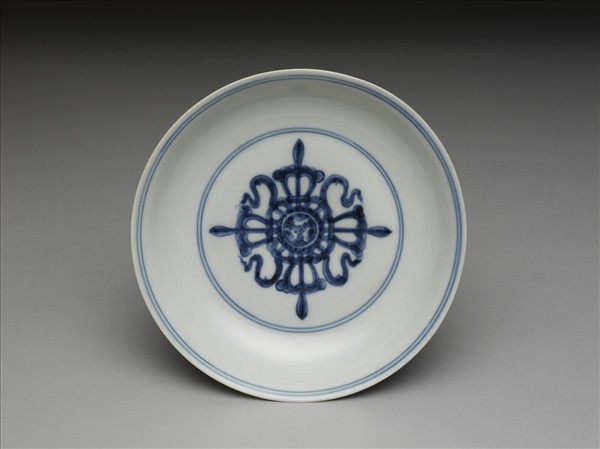 青花夔龍紋盤
