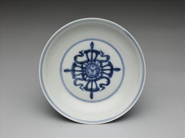 青花夔龍紋盤