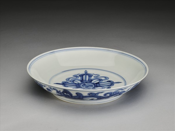 青花夔龍紋盤