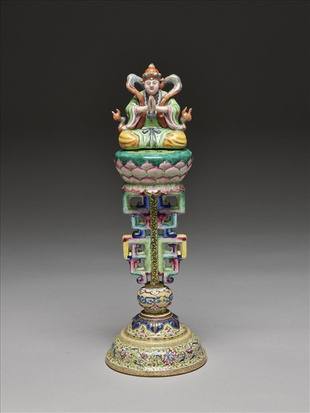 銅胎畫琺瑯五彩七政寶（財臣）