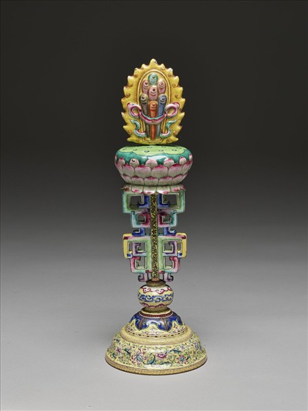 銅胎畫琺瑯五彩七政寶（寶珠）