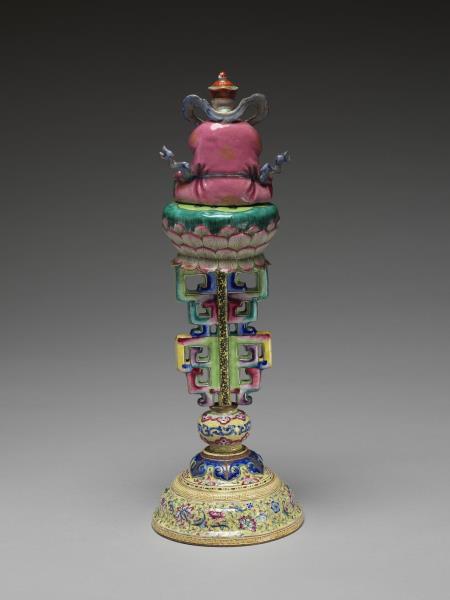 銅胎畫琺瑯五彩七政寶（玉女）