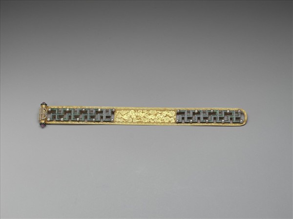 金鑲玉福壽萬年扁方