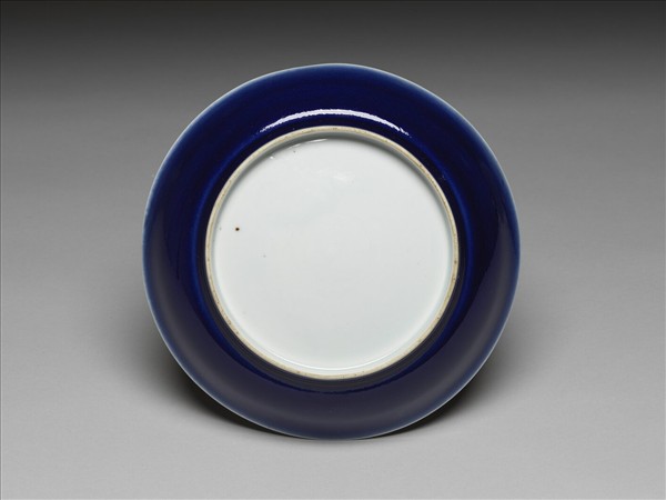 霽青白裡龍紋盤