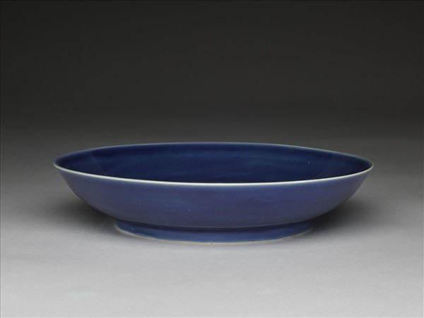 霽青釉盤