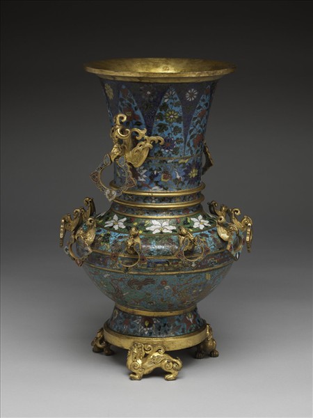 掐絲琺瑯鳳身瓶