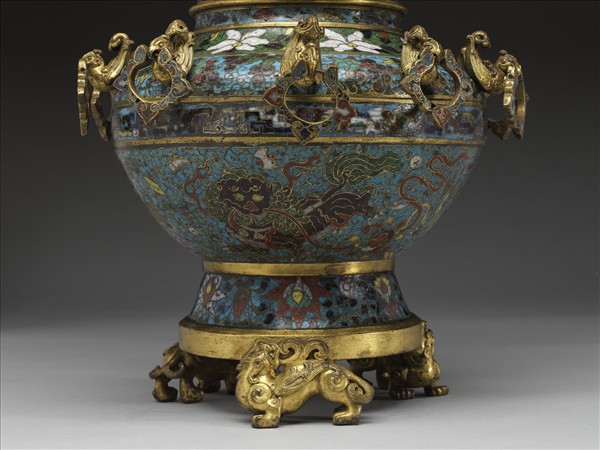 掐絲琺瑯鳳身瓶