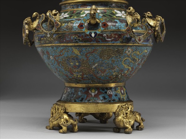 掐絲琺瑯鳳身瓶