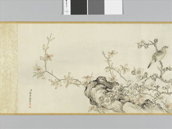 畫杏花雙雀 卷