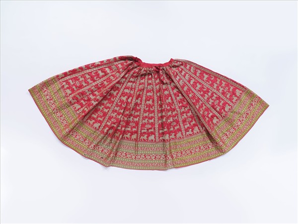 印度 動物紋織金錦裙