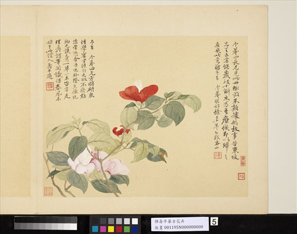 清惲壽平摹古　冊　山茶