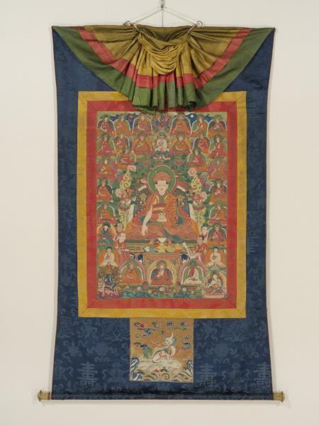 不丹19世紀竹巴噶舉祖師藏巴甲熱·益西多杰及其相關傳承唐卡