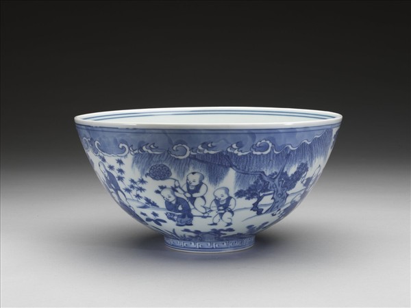 青花嬰戲圖碗