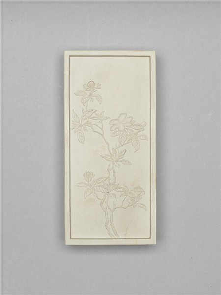 御詠名華詩「梔子」白墨