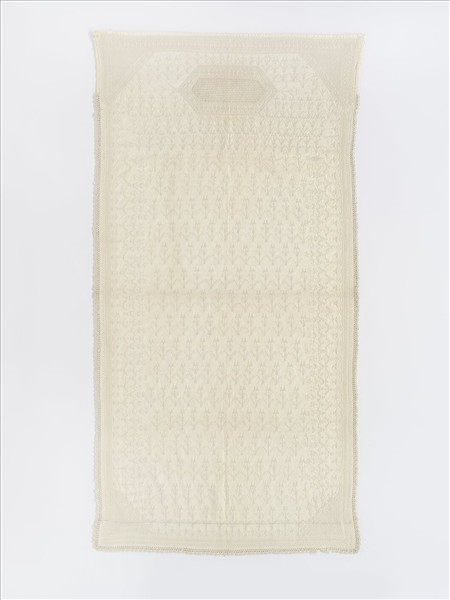 阿富汗 白棉地刺繡面紗