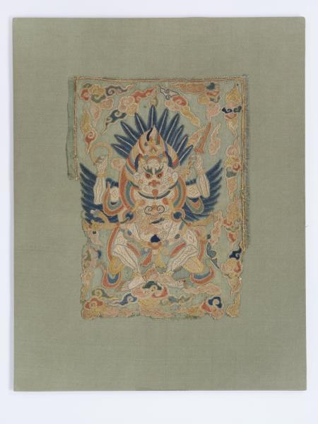 中國 金翅鳥編繡片