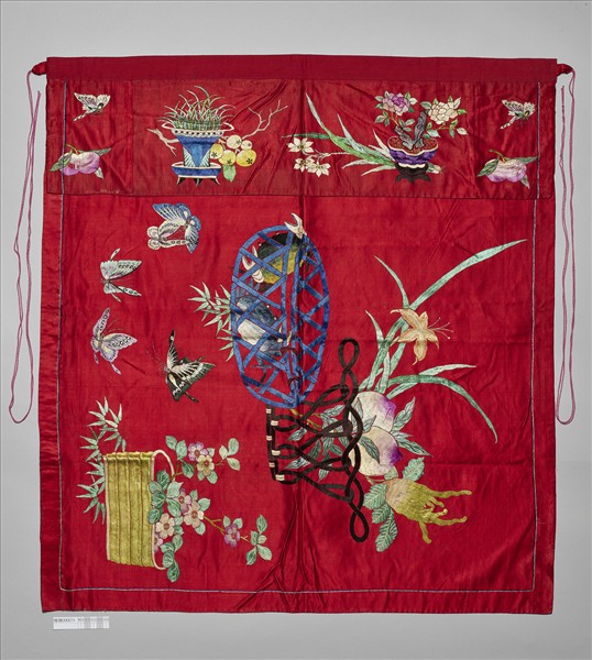 繡吉祥圖案桌圍