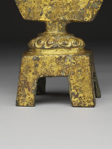 青銅鎏金觀音菩薩立像