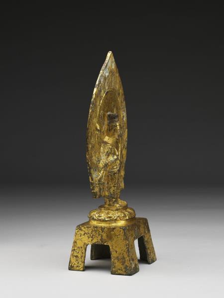 青銅鎏金觀音菩薩立像