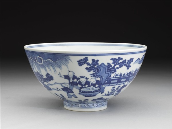 青花嬰戲圖碗