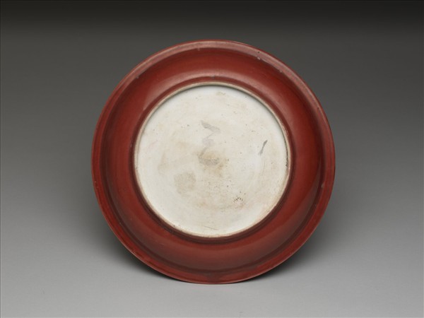 官窯 礬紅大盤
