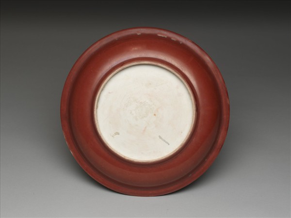 官窯 礬紅大盤
