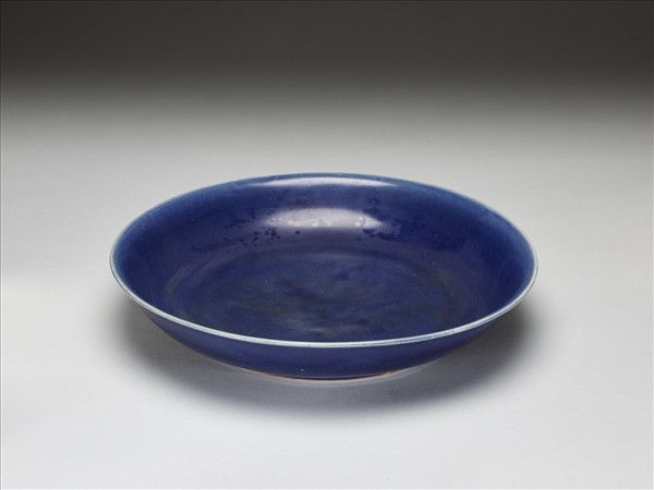 霽青釉盤