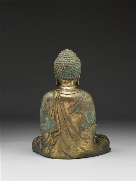青銅鎏金大日如來坐像