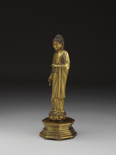 青銅鎏金阿彌陀佛立像