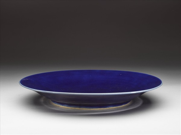 霽青釉盤